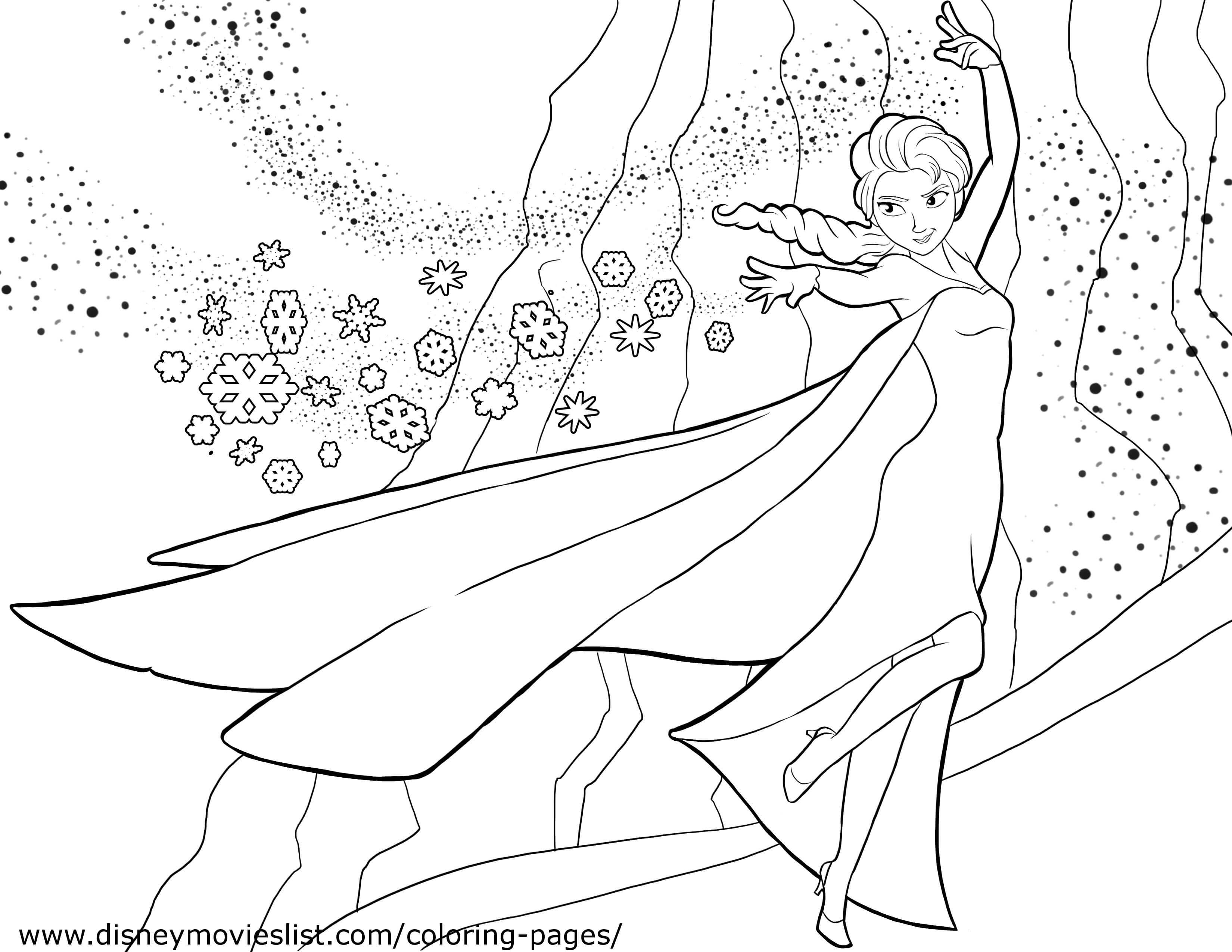 Plansa de colorat cu Frozen 62 59